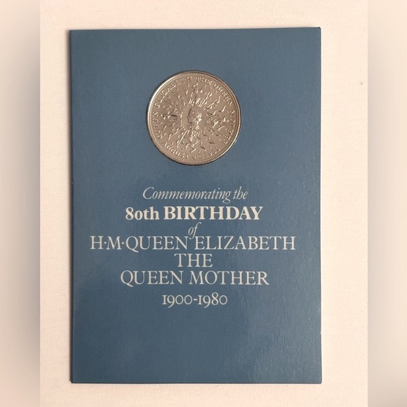 1980 Commemorative Coin for Queen Mother 80th Birthday - Picture 1 of 7